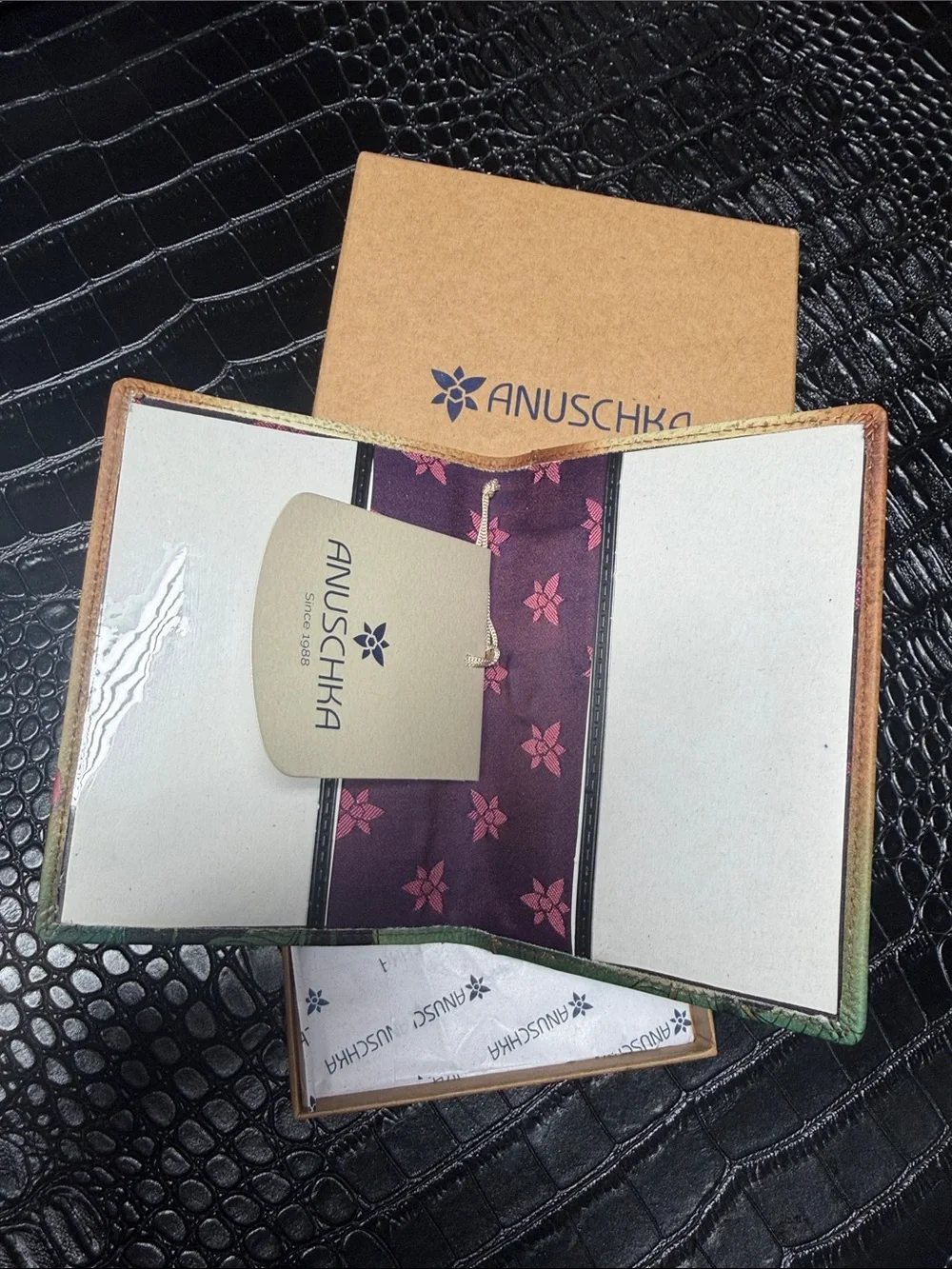 Anuschka Hand-Painted Passport Case RFID